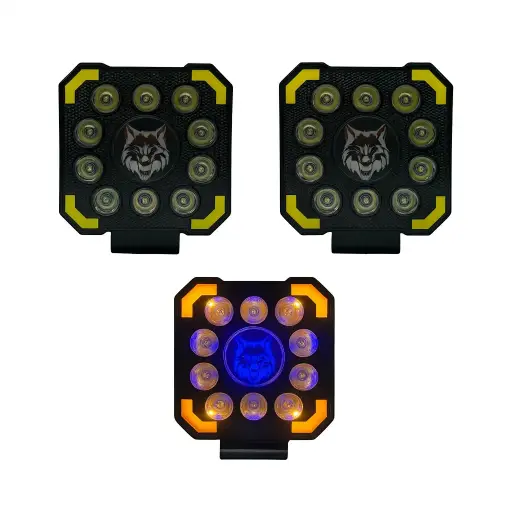 [FAL165CY-SAY] Faro LED Wolf Eye Cuadrado RGB