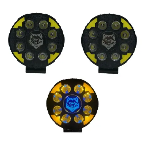 [FAL165RY-SAI] Faro LED Wolf Eye Redondo 