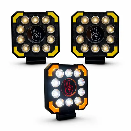 [FAL167CY-SAI] Faro finger light cuadrado con símbolo de paz