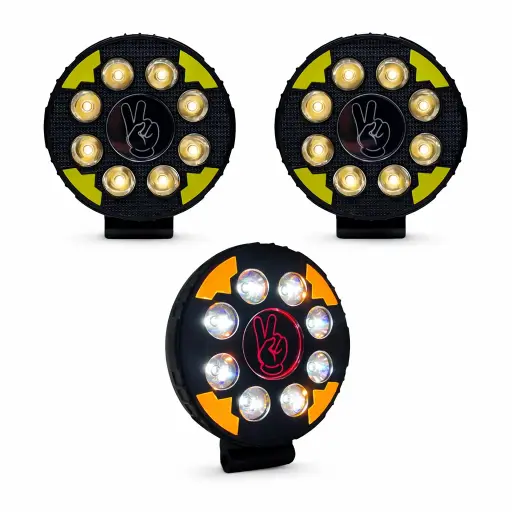 [FAL167RY-SAI] Faro finger light redondo con símbolo de paz