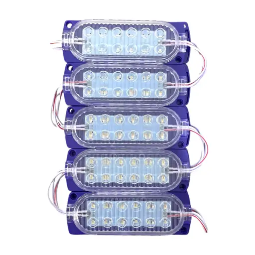 [FML31P-SAI] Módulo morado de 12 LED nueva generación tira de 10 piezas
