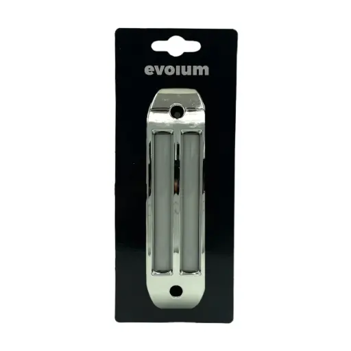 [TR-128 BLANCO] Plafón LED cromado doble rayo blanco