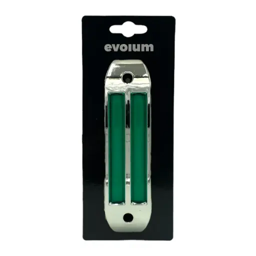 [TR-128 VERDE] Plafón LED cromado doble rayo verde