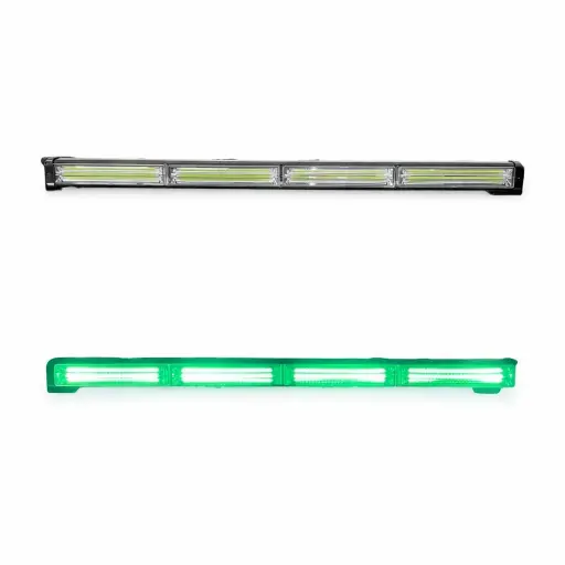 [STR18LG-SAI] Barra LED verde limón de 4 paneles cob con funciones