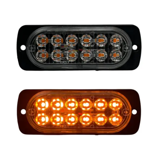 [STR21YSET-SAI] Estrobo de 12 LED ambar (Por par)