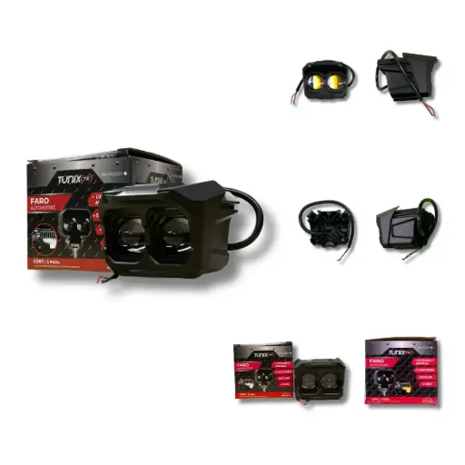 [FA-LHC25CY] Faro cuadrado de 2 LED 