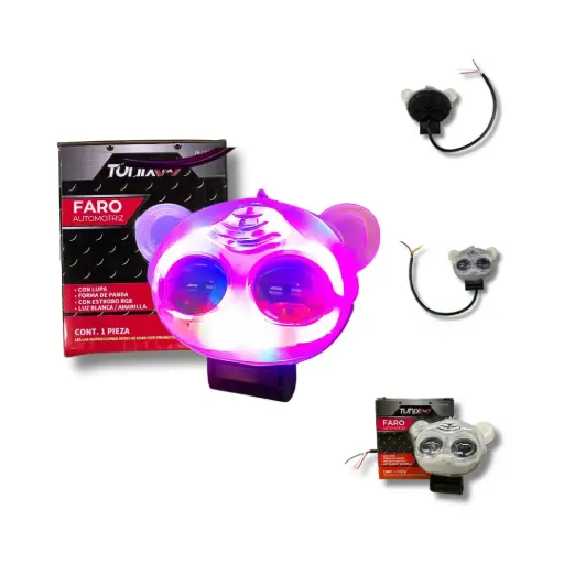 [FA-LHP2LRGB] Faro tipo panda con 2 LED