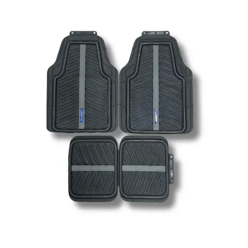 [MPTAM2GY] Tapete premium de 4 piezas con detalle color gris