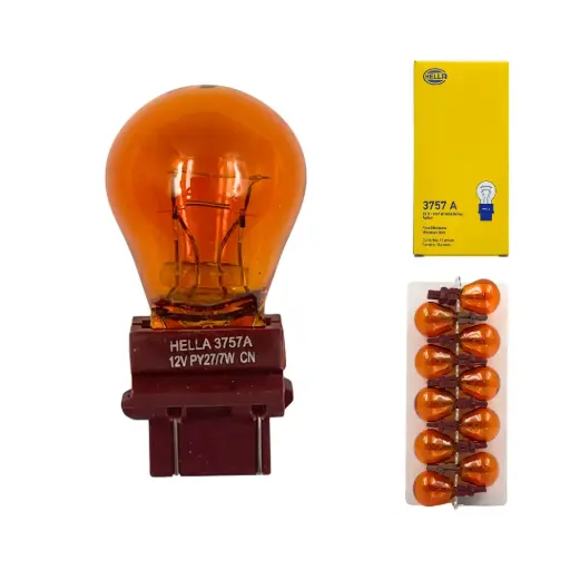 [FO-HE3757A] Foco ámbar 3157 hella (caja de 10 piezas)