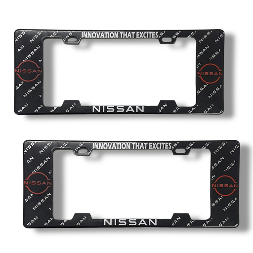 [MARCO-NISSAN]  Portaplaca legal con diseño Nissan