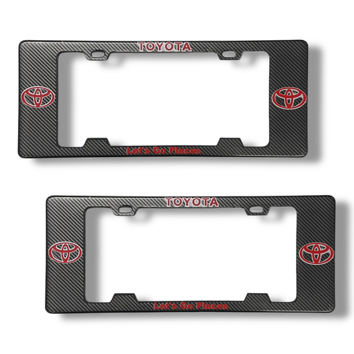 [MARCO-TOYOTA]  Portaplaca legal con diseño Toyota