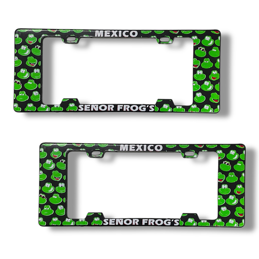 [MARCO-MEXFROGS]  Portaplaca Legal con diseño Mexico señor frogs
