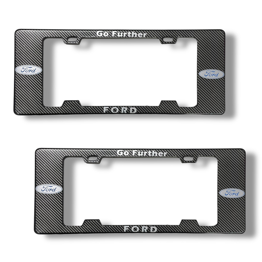 [MARCO-GOFURTHER] Portaplaca legal con diseño Ford Go Further carbono