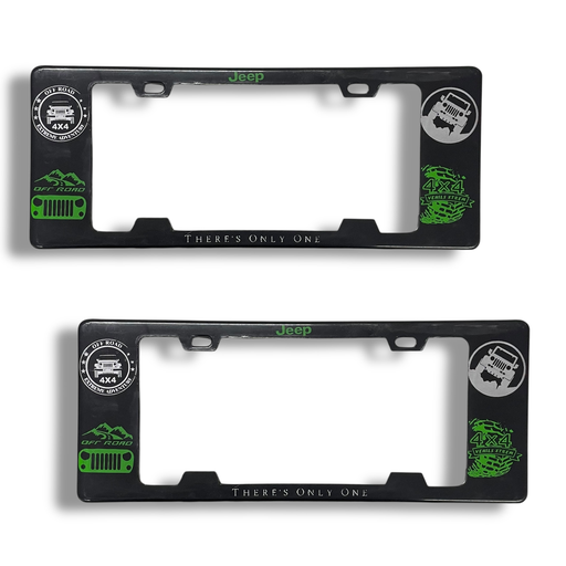 [MARCO-LOGOV]  Portaplaca legal con diseño Jeep