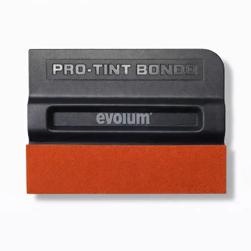 [HE-011] Espátula negro con anti rayaduras naranja 