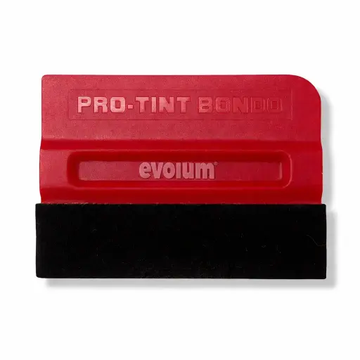 [HE-014] Espátula roja con anti rayaduras negro