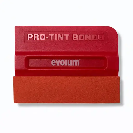 [HE-015] Espátula roja con anti rayaduras naranja 