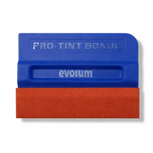 [HE-019] Espátula azul con anti rayaduras naranja 