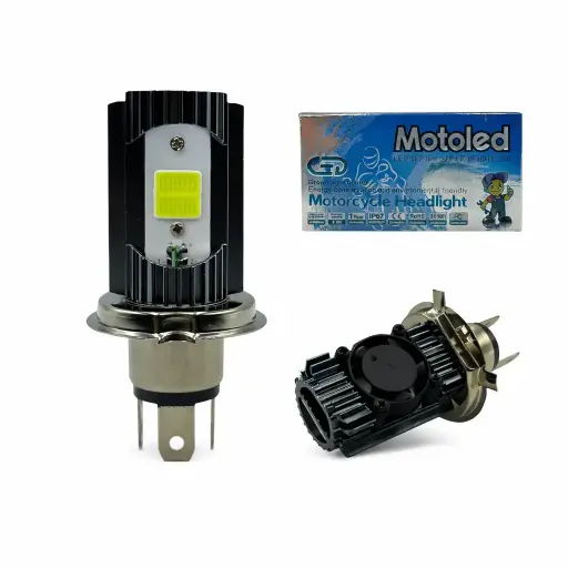 [H4-DMFS-WCOBAC] Foco LED con ventilador H4 blanco