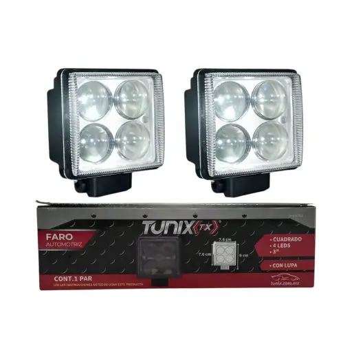 [FA-LHC4LC] Faro cuadro con lupas de 4 LED