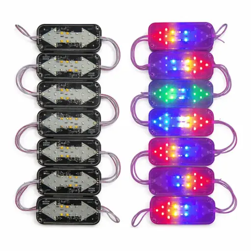 [FML62RGB-SAI] Modulo LED de doble flecha con funciones rgb (Tira de 20 piezas) 