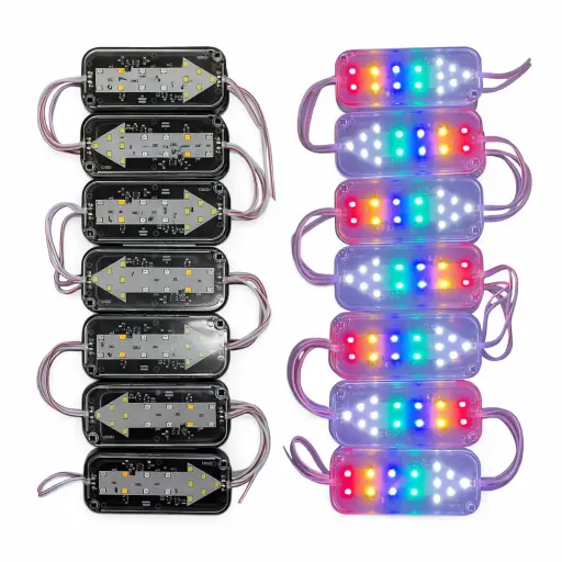 [FML63RGB-SAI] Modulo LED de flecha con funciones rgb (Tira de 20 piezas)