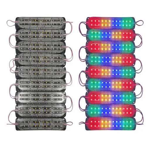 [FML65RGB-SAI] Modulo de 24 LED encapsulado grande rgb (Tira de 20 piezas)