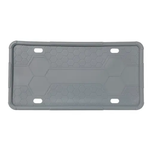 [POP003GY-SAI] Portaplaca de silicón gris