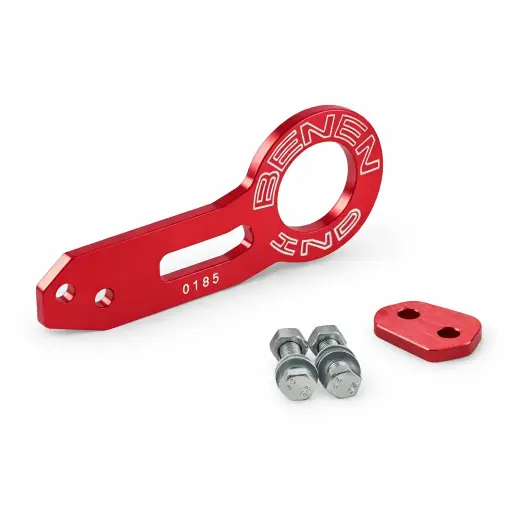 [GR01RED] Gancho de remolque universal de aluminio rojo 
