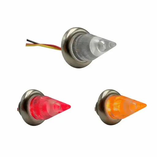 [PLA6790RY-NHY] Plafón mini de pico bolsa de 10 piezas rojo/ambar