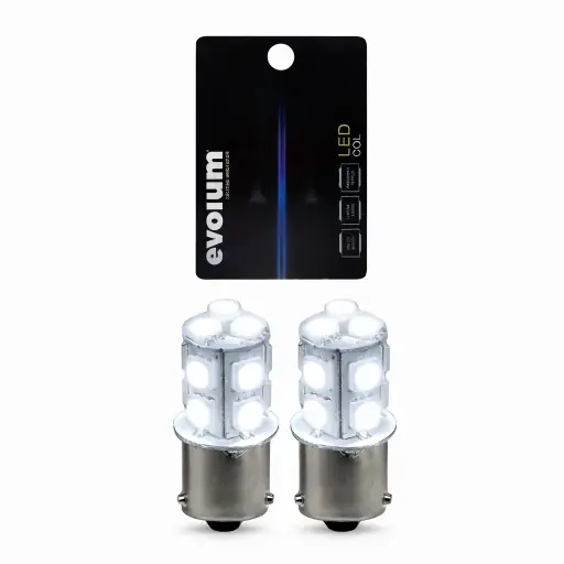 [BAU15S 1141(1156-5013-W-F)] Foco de 13 LED 1141 blanco luz estrobo