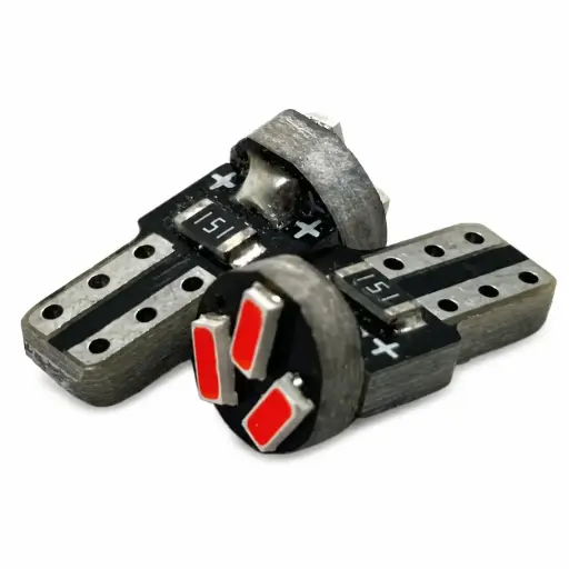 [FO-T53R] Foco de pellizco mini con 3 LED rojo