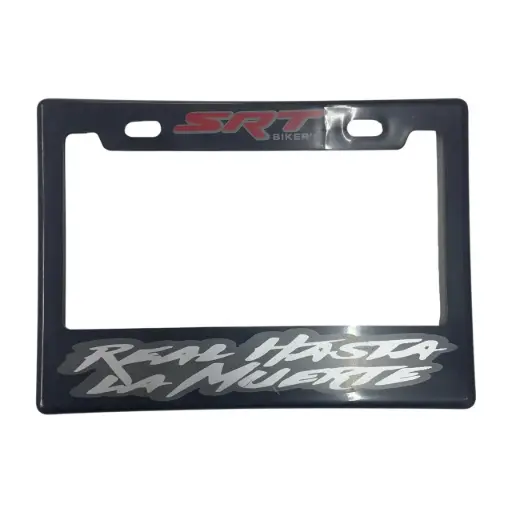 [PPM-SRTRHLM] Portaplaca flexible para moto "Real hasta la muerte
