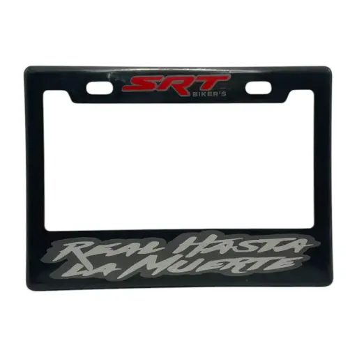 [PPM-SRTRHLM] Portaplaca flexible para moto "Real hasta la muerte