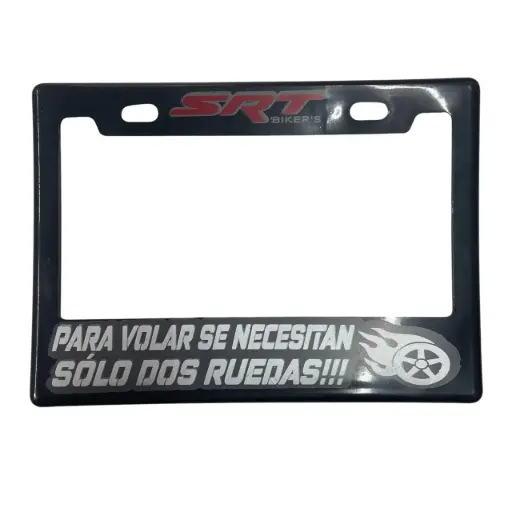 [PPM-SRTPARAVOLAR] Portaplaca flexible para moto "Para volar se necesitan solo dos ruedas"