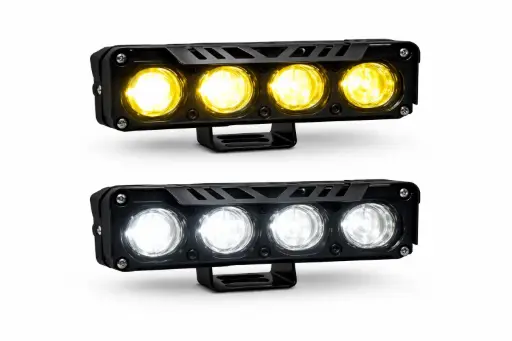 [CL-B-MT04WY] Barra LED de 4 lentes tipo proyector bicolor