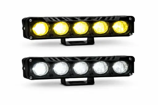 [CL-B-MT05WY] Barra LED de 5 lupas tipo proyector bicolor