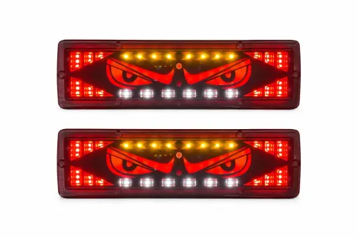 [BD-053] Calavera LED de ojos para nissan con stop