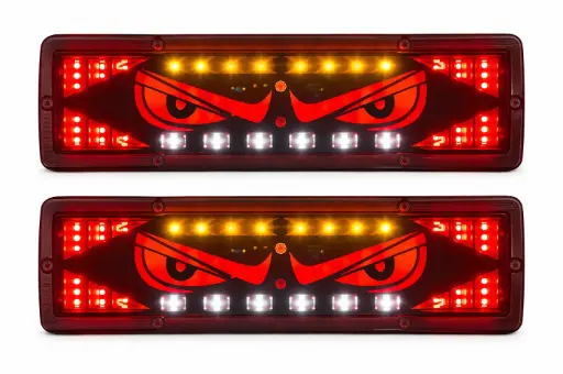 [BD-053] Calavera LED de ojos para nissan con stop